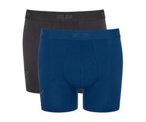 Boxershorts SLOGGI "SLG Base Short C2P", Herren, Gr. XXL, schwarz (schwarz combination), Single Jersey, Obermaterial: 95% Baumwolle, 5% Elasthan, Unterhosen, weiches und edles Material (72546157-XXL)