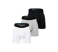 Boxershorts STANCE "Boxershort Boxer Brief 3er Pack", Herren, Gr. M, bunt (schwarz, weiß, grau), Obermaterial: 47% Baumwolle CO. 47% Modal CMD. 6% Elasthan EL., Unterhosen (75179941-M) schwarz, weiß,