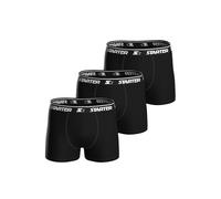 Boxershorts STARTER "Boxershort STARTER 3pk Boxers 3er Pack", Herren, Gr. M, schwarz, Obermaterial: 95% Baumwolle CO. 5% Elasthan EL., Unterhosen (75134823-M) schwarz