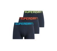 Boxershorts SUPERDRY "Boxershort TRUNK TRIPLE PACK 3er Pack", Herren, Gr. M, blau (dunkelblau), Obermaterial: 95% Baumwolle CO. 5% Elasthan EL., Unterhosen (29262106-M) dunkelblau