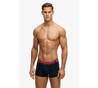 Boxershorts SUPERDRY "TRUNK TRIPLE PACK", Herren, Gr. L, 3 Stk., eclipse navy, neon, Jersey, Obermaterial: 95% Baumwolle, 5% Elasthan, unifarben, körpernah, Unterhosen (51178569-L) eclipse navy, neon