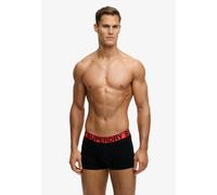 Boxershorts SUPERDRY "TRUNK TRIPLE PACK", Herren, Gr. M, 3 Stk., schwarz, orange, Jersey, Obermaterial: 95% Baumwolle, 5% Elasthan, unifarben, körpernah, Unterhosen, aus Baumwollmischung, körpernahe P