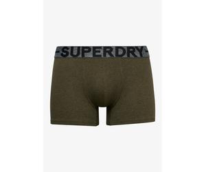 Boxershorts SUPERDRY "TRUNK TRIPLE PACK", Herren, Gr. XL, 3 Stk., schwarz, khaki, grau, Jersey, Obermaterial: 95% Baumwolle, 5% Elasthan, unifarben, körpernah, Unterhosen, aus Baumwollmischung, körper