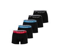 TOM TAILOR Herren Boxershorts, 5er Pack - Hip Pants, Trunks, X-lastic, Cotton Stretch Mehrfarbig M