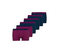 Boxershorts TOM TAILOR "Buffer", Herren, Gr. 4S, rot, Single Jersey, Obermaterial: 95% Baumwolle, 5% Elasthan, körpernah, Unterhosen, feuchtigkeitsregulierend, eng, atmungsaktiv, Logobund, Baumwollmix