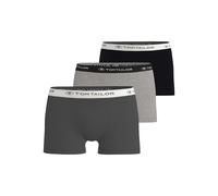 Boxershorts TOM TAILOR "Buffer", Herren, Gr. S, schwarz (anthra, melange, schwarz), Single Jersey, Obermaterial: 95% Baumwolle, 5% Elasthan, unifarben, bequem, Unterhosen, weich, bequem, basic, eng, L