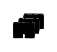 Boxershorts TOM TAILOR "Buffer", Herren, Gr. S, schwarz, Single Jersey, Obermaterial: 95% Baumwolle, 5% Elasthan, unifarben, bequem, Unterhosen, weich, bequem, basic, eng, Logobund, Baumwollmix (13291