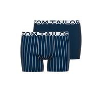 Boxershorts TOM TAILOR "Kentucky", Herren, Gr. 4S, 2, bunt (blau, mittel, multi1), Obermaterial: 95% Baumwolle, 5% Elasthan, körpernah, Unterhosen, weich, bequem, eng, elastisch, atmungsaktiv Logobund