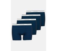 Boxershorts TOM TAILOR "Kentucky", Herren, Gr. 5M, blau, Single Jersey, Obermaterial: 95% Baumwolle, 5% Elasthan, körpernah, Unterhosen, weich, elastisch, bequem, eng, atmungsaktiv, Logobund, Baumwoll