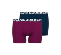Boxershorts TOM TAILOR "Kentucky", Herren, Gr. 5M, rot, Single Jersey, Obermaterial: 95% Baumwolle, 5% Elasthan, körpernah, Unterhosen Boxershorts, bequem, eng, elastisch, Baumwollmix, Logobund (67348