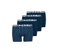 Boxershorts TOM TAILOR "Kentucky", Herren, Gr. 8 (XXL), blau, Single Jersey, Obermaterial: 95% Baumwolle, 5% Elasthan, körpernah, Unterhosen, weich, bequem, eng, elastisch, Logobund, Baumwollmix (3049