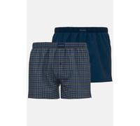 Boxershorts TOM TAILOR "Milos", Herren, Gr. 4 (S), braun (braun, mittel, karo), Obermaterial: 100% Baumwolle, bequem, Unterhosen, bequem, leicht, Logopatch, basic, kariert, Baumwolle (23682212-4) brau