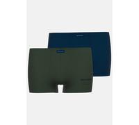 Boxershorts TOM TAILOR "Milos", Herren, Gr. 5M, bunt (grün, mittel, multicolor1), Obermaterial: 95% Baumwolle, 5% Elasthan, eng, Unterhosen, basic, mit Logostickerei, mit Logodruck, eng, bequem, Baumw