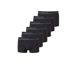 Boxershorts UNCOVER BY SCHIESSER "Boxershort 6er Pack", Herren, Gr. L, schwarz, Obermaterial: 95% Baumwolle CO. 5% Elasthan EL., Unterhosen (48795465-L) schwarz