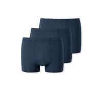 Boxershorts UNCOVER BY SCHIESSER "Boxershort UNCOVER Cotton 3PACK Shorts 3er Pack", Herren, Gr. S, blau (dunkelblau), Obermaterial: 95% Baumwolle CO. 5% Elasthan EL., Unterhosen (10182613-S) dunkelbla