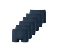 Boxershorts UNCOVER BY SCHIESSER "Boxershort UNCOVER Cotton 6PACK Shorts 6er Pack", Herren, Gr. 3XL, blau (dunkelblau), Obermaterial: 95% Baumwolle CO. 5% Elasthan EL., Unterhosen (60147553-XXXL) dunk