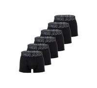 Boxershorts UNDER ARMOUR "Boxershort UA PERFORMANCE COTTON - SOLID 3 IN 6PK 6er Pack", Herren, Gr. L, schwarz, Obermaterial: 57% Baumwolle CO. 38% Polyester PES. 5% Elasthan EL., Unterhosen (11593711-
