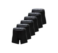 UNDER ARMOUR Herren Boxershorts, 6er Pack - Performance Cotton Boxer Briefs, Stretch, Baumwollmischung, einfarbig Schwarz L