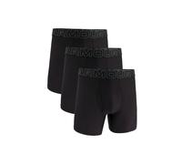 3er Pack UNDER ARMOUR Performance Tech Mesh Solid 6" Boxershorts Herren 001 - black L