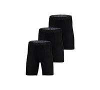 UNDER ARMOUR Herren Lange Boxershorts, 3er Pack - Performance Tech Mesh Long Boxer - Solid 9 in, Stretch, einfarbig Schwarz / L L Schwarz