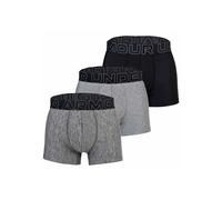 Boxershorts UNDER ARMOUR "Boxershort UA PERFORMANCE TECH - SOLID 3 IN 3PK 3er Pack", Herren, Gr. XL, bunt (grau, schwarz), Obermaterial: 90% Polyester Pol. recyc.. 10% Elasthan EL., Unterhosen (647880