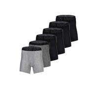 Boxershorts UNDER ARMOUR "Boxershort UA PERFORMANCE TECH - SOLID 6 IN 6PK 6er Pack", Herren, Gr. L, schwarz (schwarz, schwarz, grau), Obermaterial: 90% Polyester Pol. recyc.. 10% Elasthan EL., Unterho
