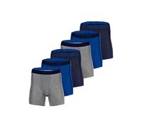 UNDER ARMOUR Herren Boxershorts, 6er Pack - Performance Tech Boxer Briefs, Stretch, einfarbig Blau/Grau M