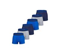 Boxershorts UNDER ARMOUR "Boxershort UA PERFORMANCE TECH - SOLID Solid 3" 6PK 6er Pack", Herren, Gr. XXL, bunt (blau, grau), Obermaterial: 90% Polyester Pol. recyc.. 10% Elasthan EL., Unterhosen (7911
