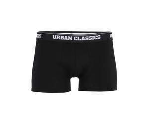 Boxershorts URBAN CLASSICS "Urban Classics Accessoires Modal Boxer Shorts Double-Pack", Herren, Gr. XXL, 1 Stk., schwarz, 52% Modal, 44% Baumwolle, 4% Elasthan, unifarben, Unterhosen (29286518-XXL) sc