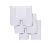 Boxershorts URBAN CLASSICS "Urban Classics Bamboo Retro 3-Pack Bamboo Retro 3-Pack", Herren, Gr. M, 1 Stk., weiß, 95% Viskose, 5% Elasthan, unifarben, Unterhosen Boxershorts (15353013-M)