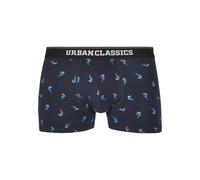 Urban Classics Herren Boxer Shorts 3-Pack Boxershorts, Bird AOP & Boxer orange & cha, L (3er Pack)
