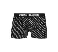 Urban Classics Herren Boxershorts 3er-Pack Dunkelgrün/Schwarz Branded AOP 3XL