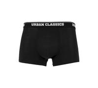 Boxershorts URBAN CLASSICS "Urban Classics Herren Organic Boxer Shorts 3-Pack", Herren, Gr. S, 1 Stk., weiß, navy, schwarz, 95% Baumwolle, 5% Polyester, Unterhosen (96811731-S) weiß, navy, schwarz