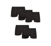 Urban Classics Solid Organic Cotton Boxer Shorts 5-Pack in Gr. 4XL in Schwarz