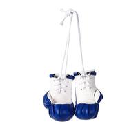 Boxhandschuhe, Auto-Spiegel-Aufhänger, Dekoration für Fahrzeuginnenraum, Stil für Kämpfer, Motivation, weiches PU-Leder, Mini-Handschuhanhänger, Seilgurt, leicht, Auto-Dekoration, 7,5 x 4,5 x 3 cm