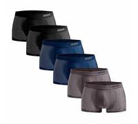 BOXR Bambus Boxershorts Herren 6er Pack - Atmungsaktiv & Ultraweich, Hautfreundlich & Elastisch, Perfekte Passform, Unterwäsche Herren Unterhosen Männer, Perfekt für Alltag & Sport (Gr. S-3XL)