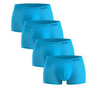 BOXR Underwear Bambus Boxershorts Herren 4er Pack Unterhosen Männer Ultra-Weich Atmungsaktiv Premium-Komfort Herren Unterwäsche