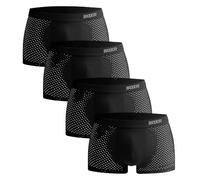 BOXR Underwear Bambus Boxershorts Herren 4er Pack Unterhosen Männer Ultra-Weich Atmungsaktiv Premium-Komfort Herren Unterwäsche