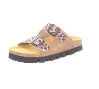 BOXX Damen-Pantolette mit Tieffußbett Leopard-Braun 39