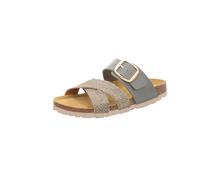 BOXX Damen-Pantolette mit Tieffußbett Oliv-Grün 39