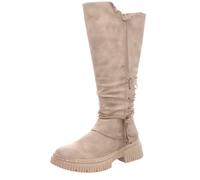 BOXX Damen-Schaftstiefel gefüttert Khaki-Beige 39
