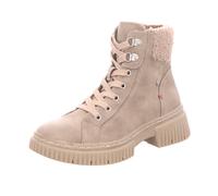 BOXX Damen-Schnürstiefelette gefüttert Khaki-Oliv-Beige 40