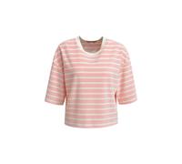 Boxy Cropped Velvet Sweatshirt short sleeve striped Sonstige XS