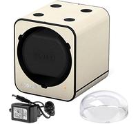 Boxy Fancy Uhrenbeweger Modul PU-Leder creme PRO1 mit Netadapter