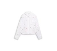 boxy poplin shirt with embro XS