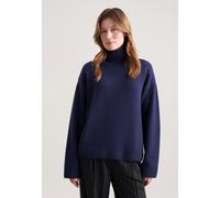 Boxy Rollkragenpullover aus Wolle und Kaschmir Blau L (60.850487-0018-L)