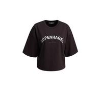 BOXY SWEAT HALF SLEEVE METALLIC APP L
