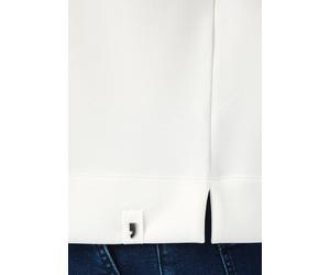 Boxy-Sweatshirt aus Modalmix weiß 38