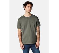 Boxy T-Shirt mit Flaschen-Stickerei "Samms C Gots YOUMODO" Dark Olive S