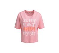 Smith and Soul T-Shirt mit Motiv- und Statement-Print in Pink, Größe XS